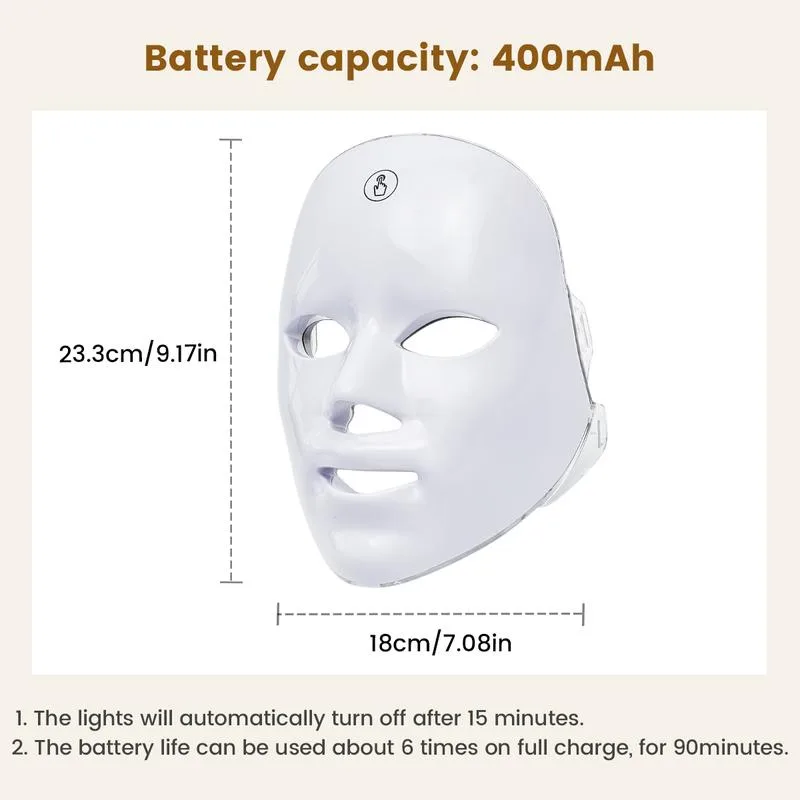Afmetingen 23,3 bij 18 cm en 400 mAh batterij